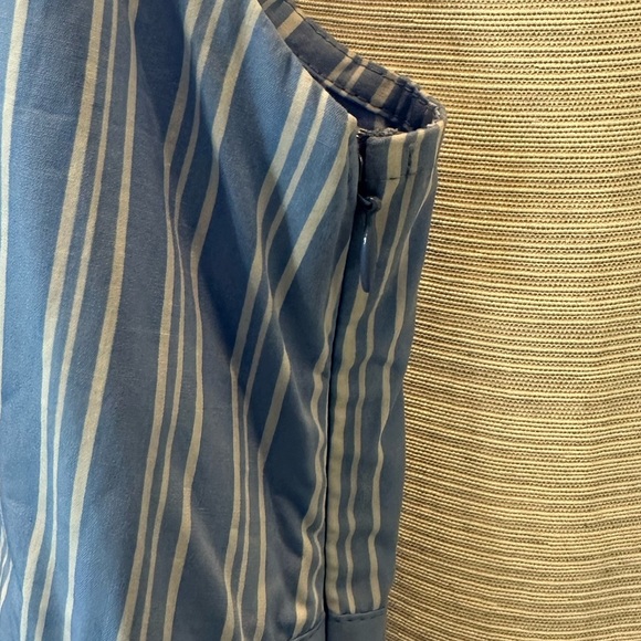 NWT Lusana Blue Striped Midi sundress - Picture 3 of 9